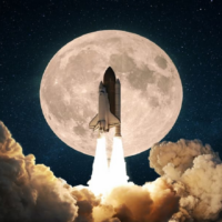 To the moon on an Iranian rocket!