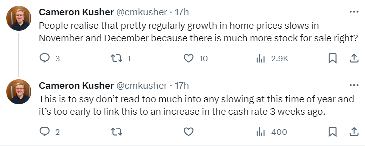 Cameron Kusher Tweet