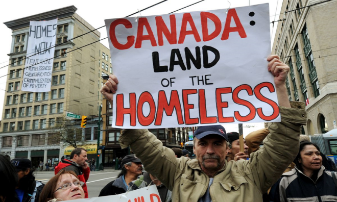 Trudeau immigrates Canadians into homelessness