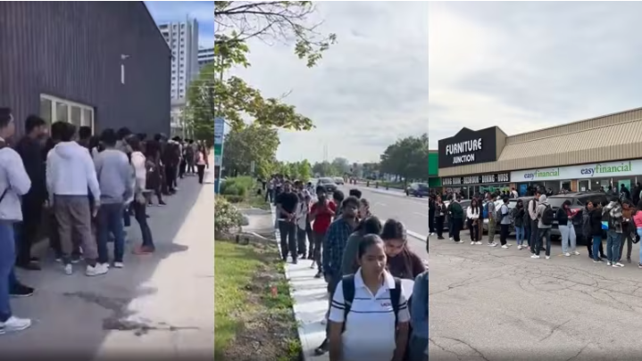 Canadian students lining up for jobs