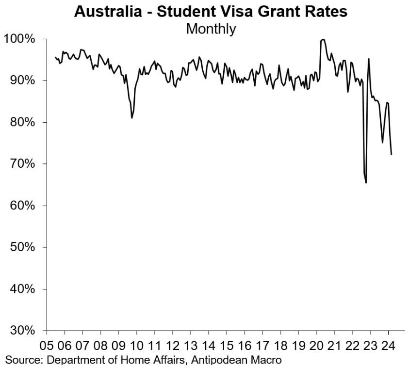 Student visa grant rates
