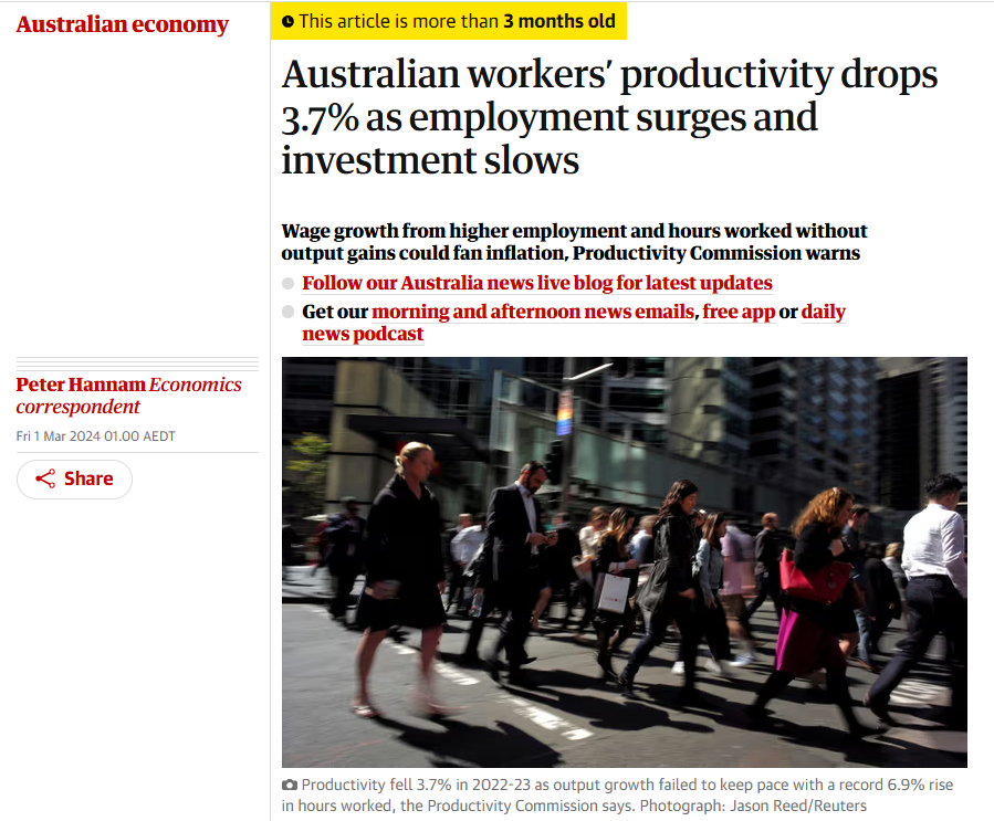 Productivity economy