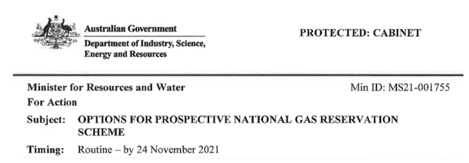 gas reservation options paper