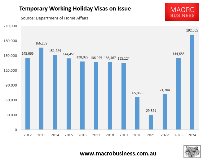 Working holiday visas