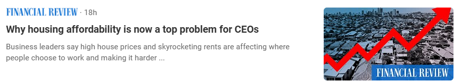 CEOs housing affordability