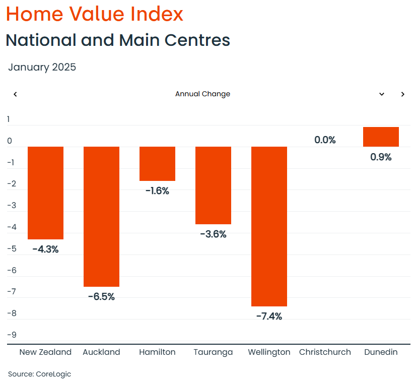 NZ annual price change