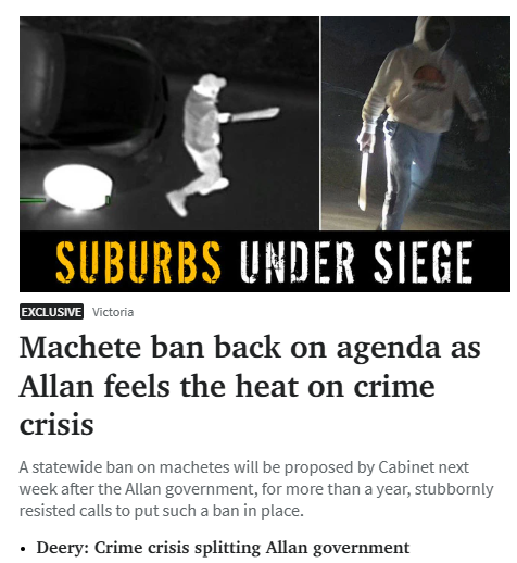 Machette ban