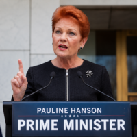 Prime Minister Pauline smashes through