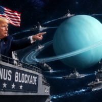 Trump blockade of Uranus sets fire to oil