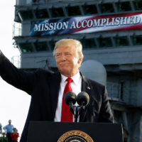 Trump to declare “mission accomplished”
