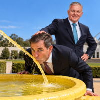 Santos joins Jim’s golden shower